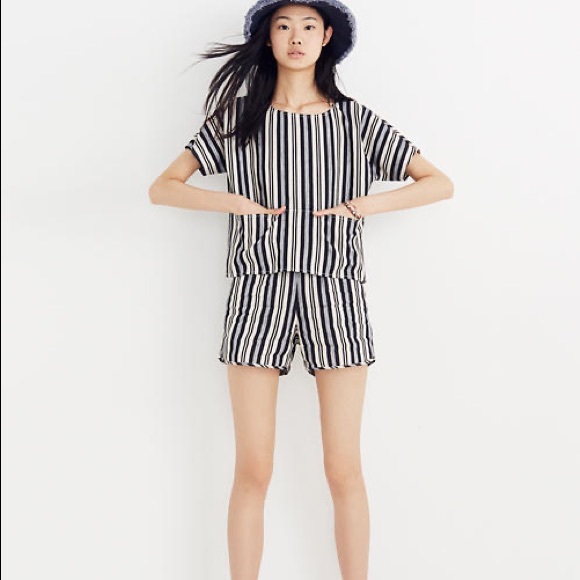 Madewell Boxy Top in Evelyn Stripe - Picture 1 of 2